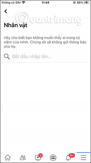 Cài đặt ẩn ngày Kỷ niệm