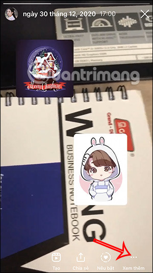 Chọn tùy chọn xóa Story trên Instagram