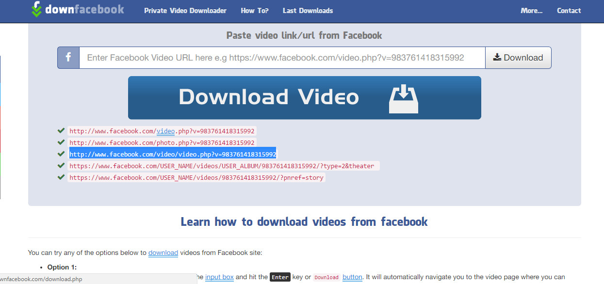 Công cụ hỗ trợ tải video Facebook