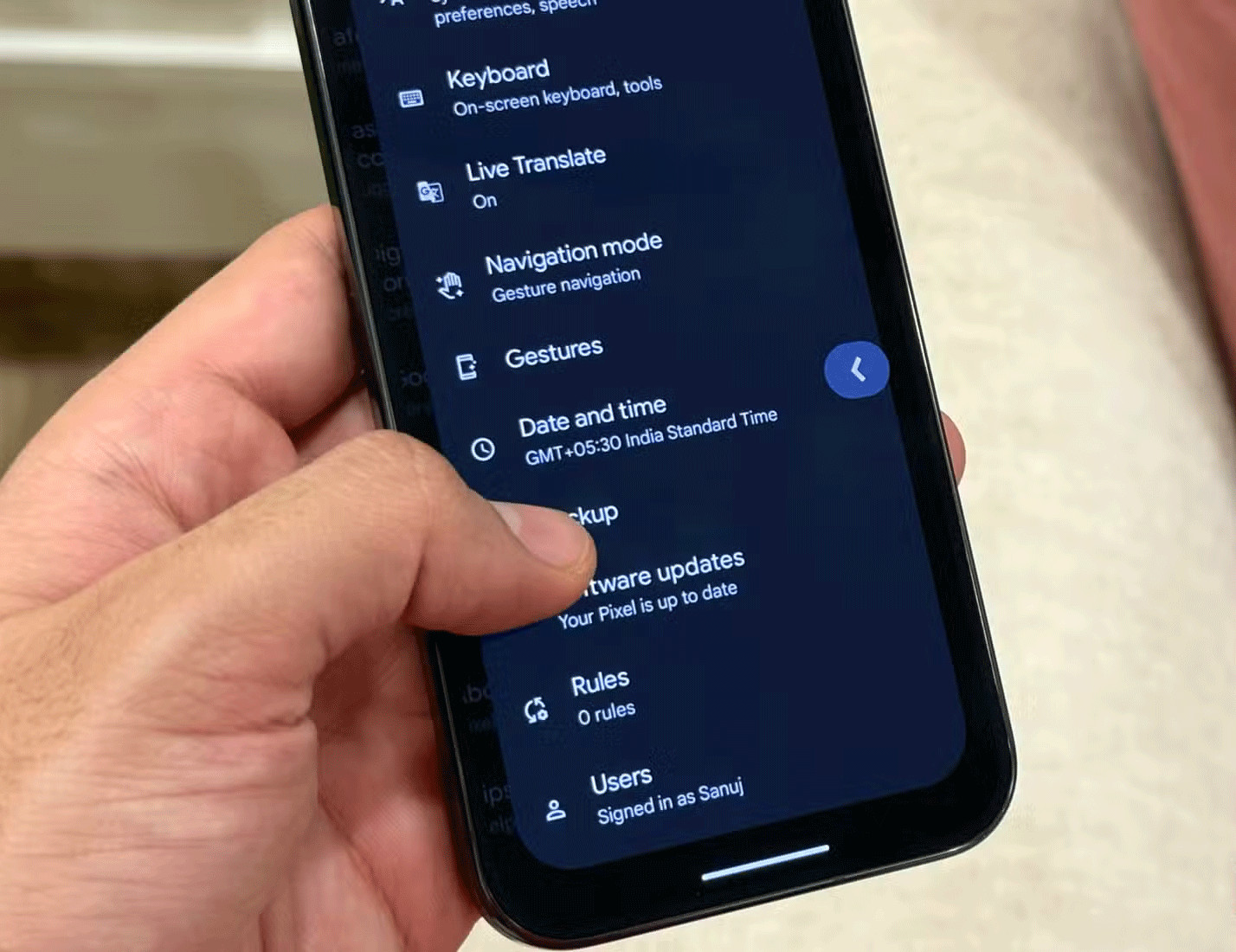 Cử chỉ trên Android giúp truy cập nhanh vào thông báo