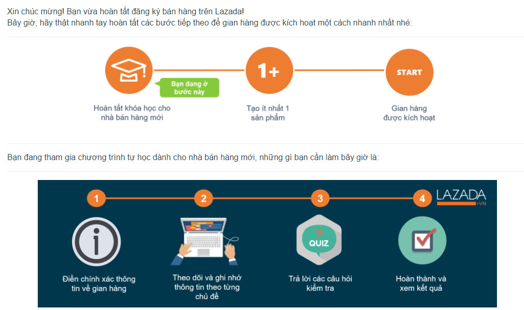 Đăng ký bán hàng trên Lazada
