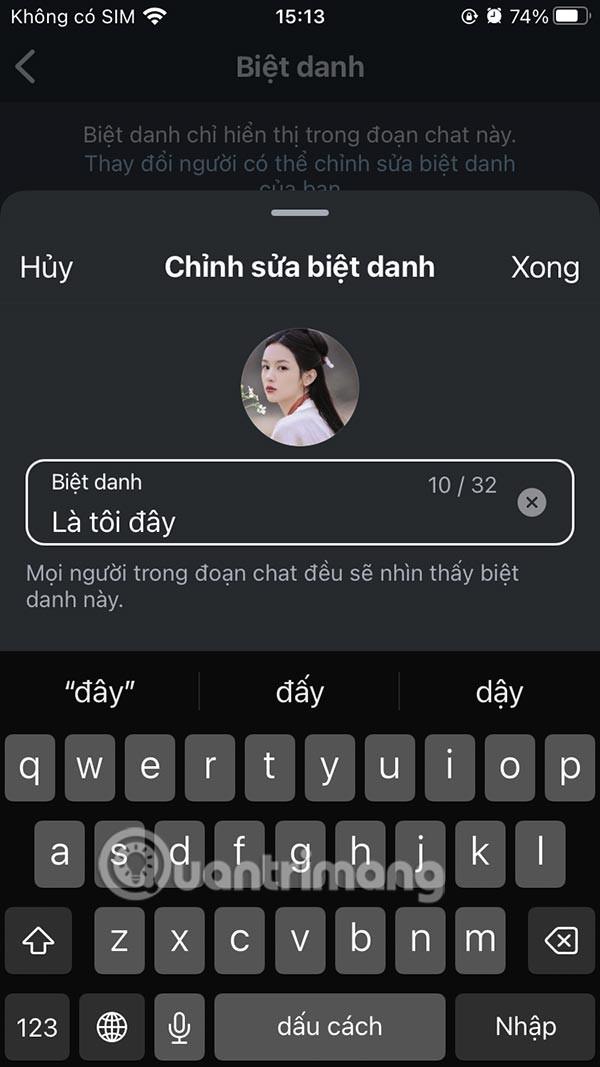 Đặt biệt danh cho chính mình trên Instagram