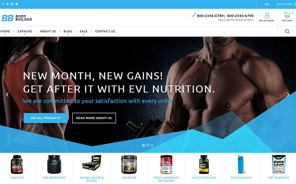 Giao diện Body Builder