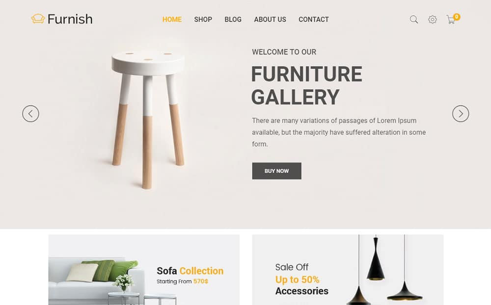Giao diện Shopify Furnish
