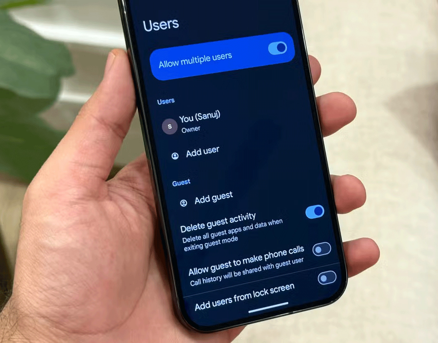Tính năng đa profile trên Android