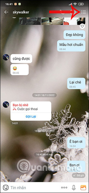 Tùy chọn liên hệ trên Zalo